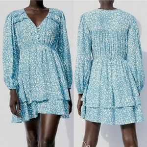 NWT | ZARA mini ruffle dress